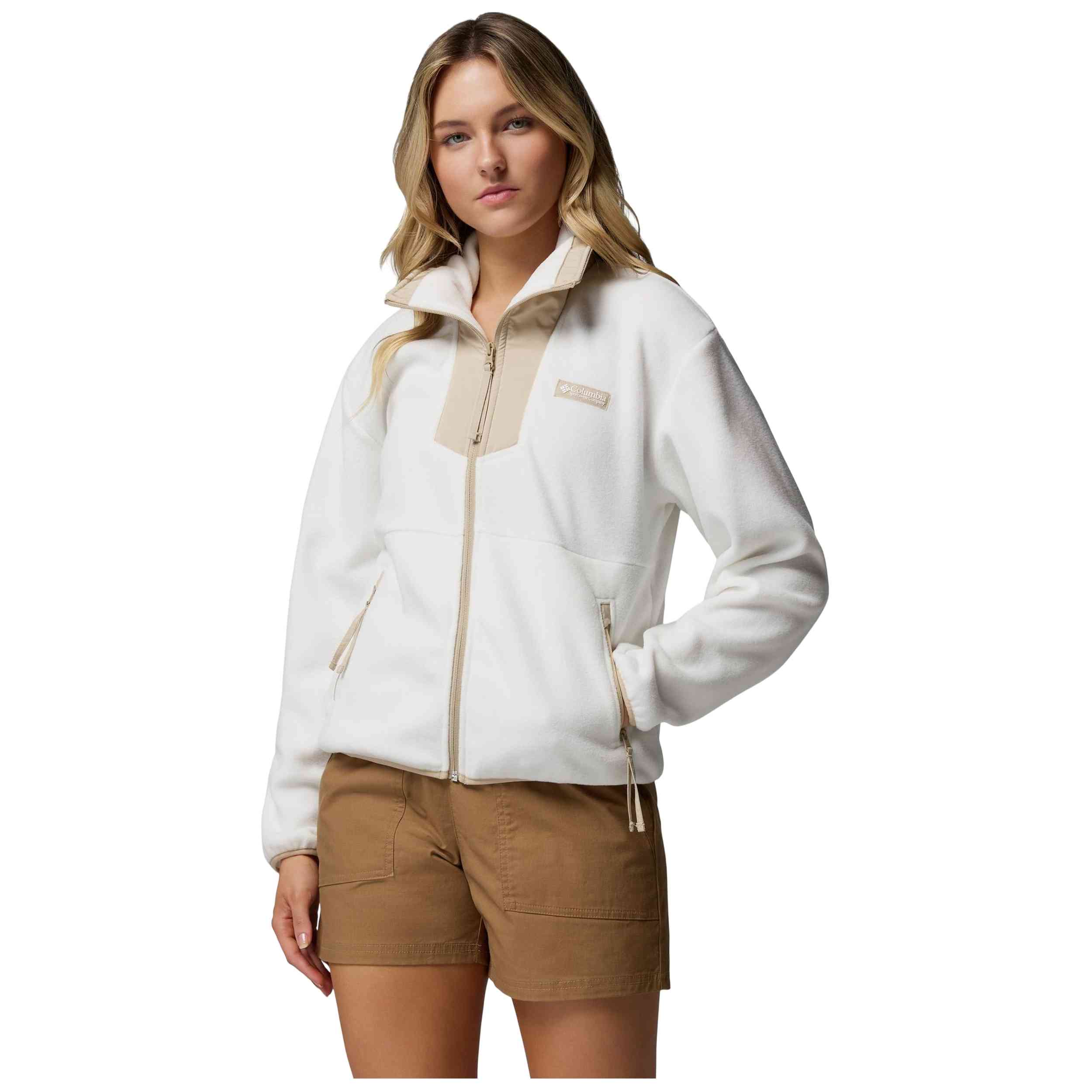 Chaqueta Columbia modelo Forro polar Columbia Sequoia Grove Full Zip Fleece blanco beige mujer para Mujer en color Blanco