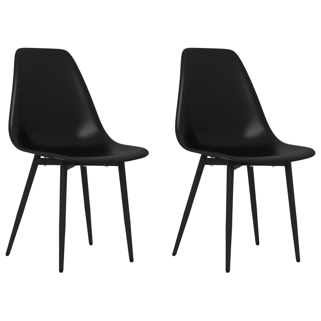 vidaXL Sillas de comedor 2 unidades PP naranja en color orange/Negro/Gris y más | cómodas modernas ergonómicas para comedor cocina salón hogar
