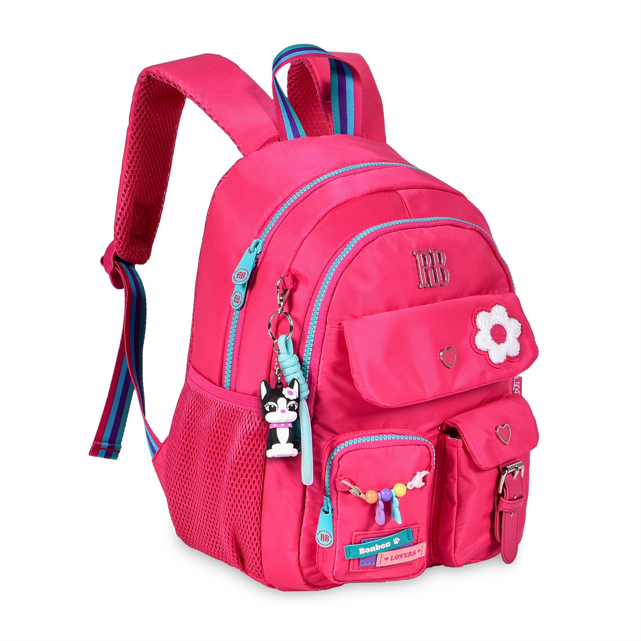 Clio Style × Rebecca Bonbon Mochila Escolar para Niños y Niñas, Diseño Mini Compacto 34×25,5×10,5 cm, Correas Anchas Cómodas y Material Duradero, Adecuada para Niños de 5 a 9 Años, para Colegio y Viaje, Ideal como Regalo