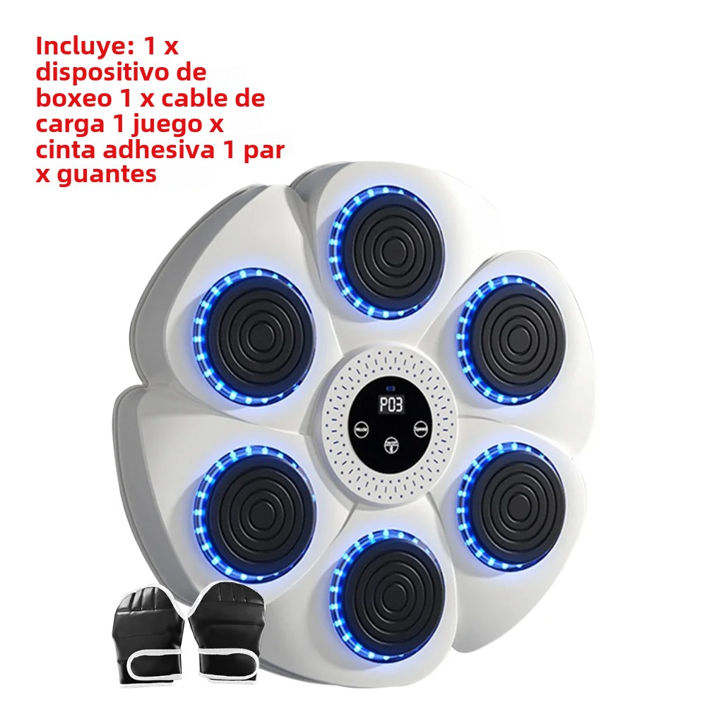 TK Máquina De Boxeo Inteligente With Música BT Luz RGB Adult/Niños Deporte Fitne Entrenador De Ejercicio En Casa Objetivo De Boxeo Type-C Carga IT