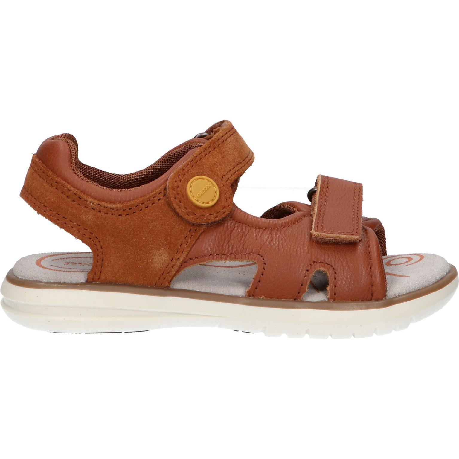 Geox j25drb 04622 j maratea c6f2g brown-dk yellow boy's sandals