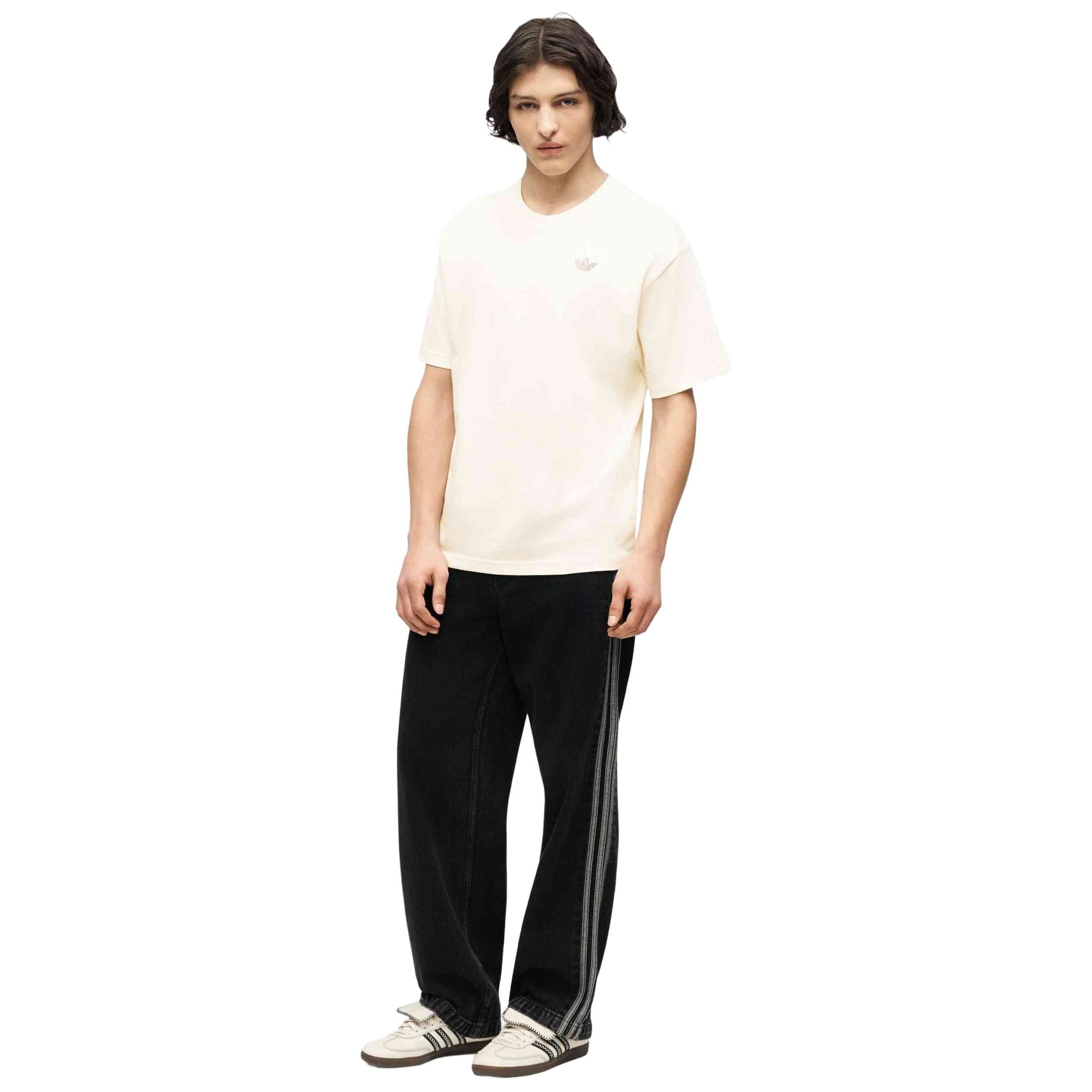 Camiseta De Manga Corta Adidas modelo FLAG GFX SS T para Hombre en color Beige