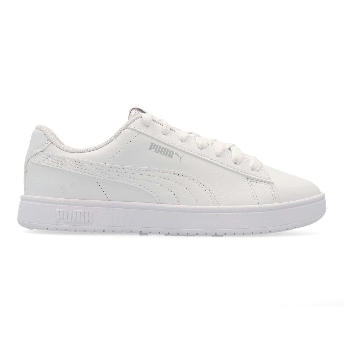 PUMA - Zapatillas deportivas Rickie Classic para niña, estilo casual con cierre de cordones y suela de goma, color blanco