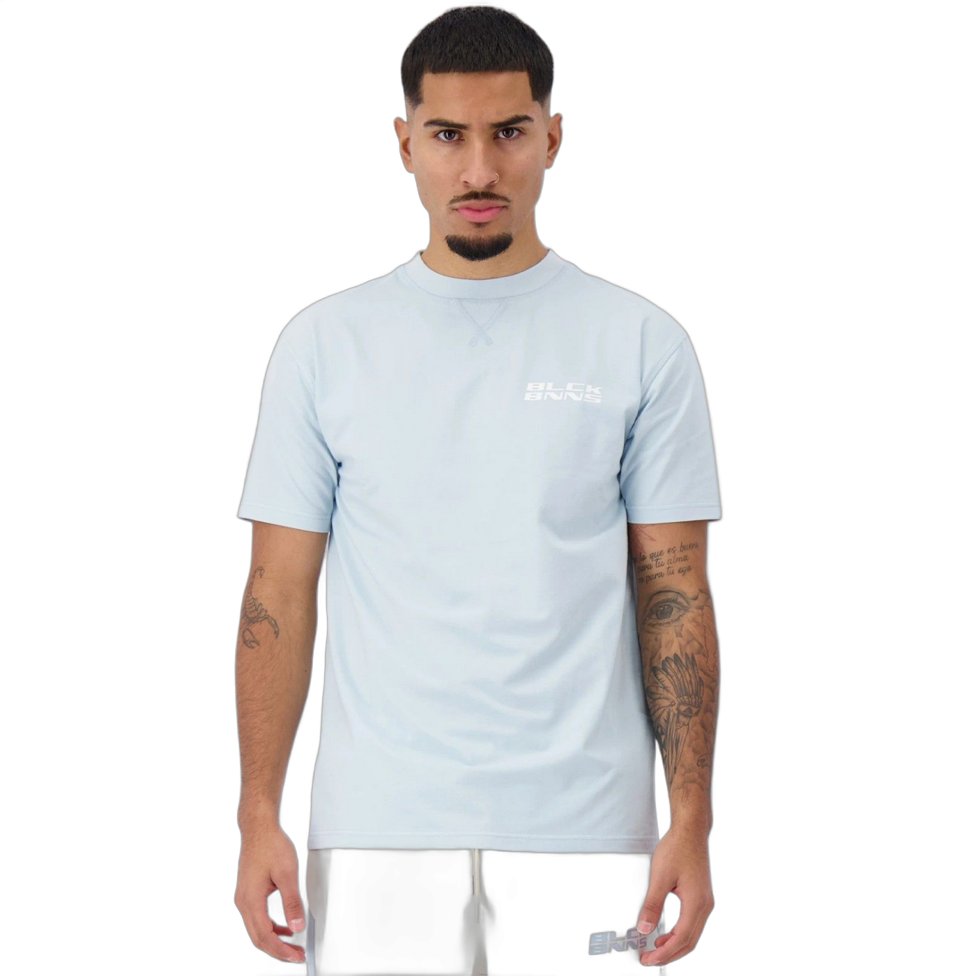 Camiseta Black Bananas Initial Azul Hombre Moderno, Ropa casual 100% Algodón