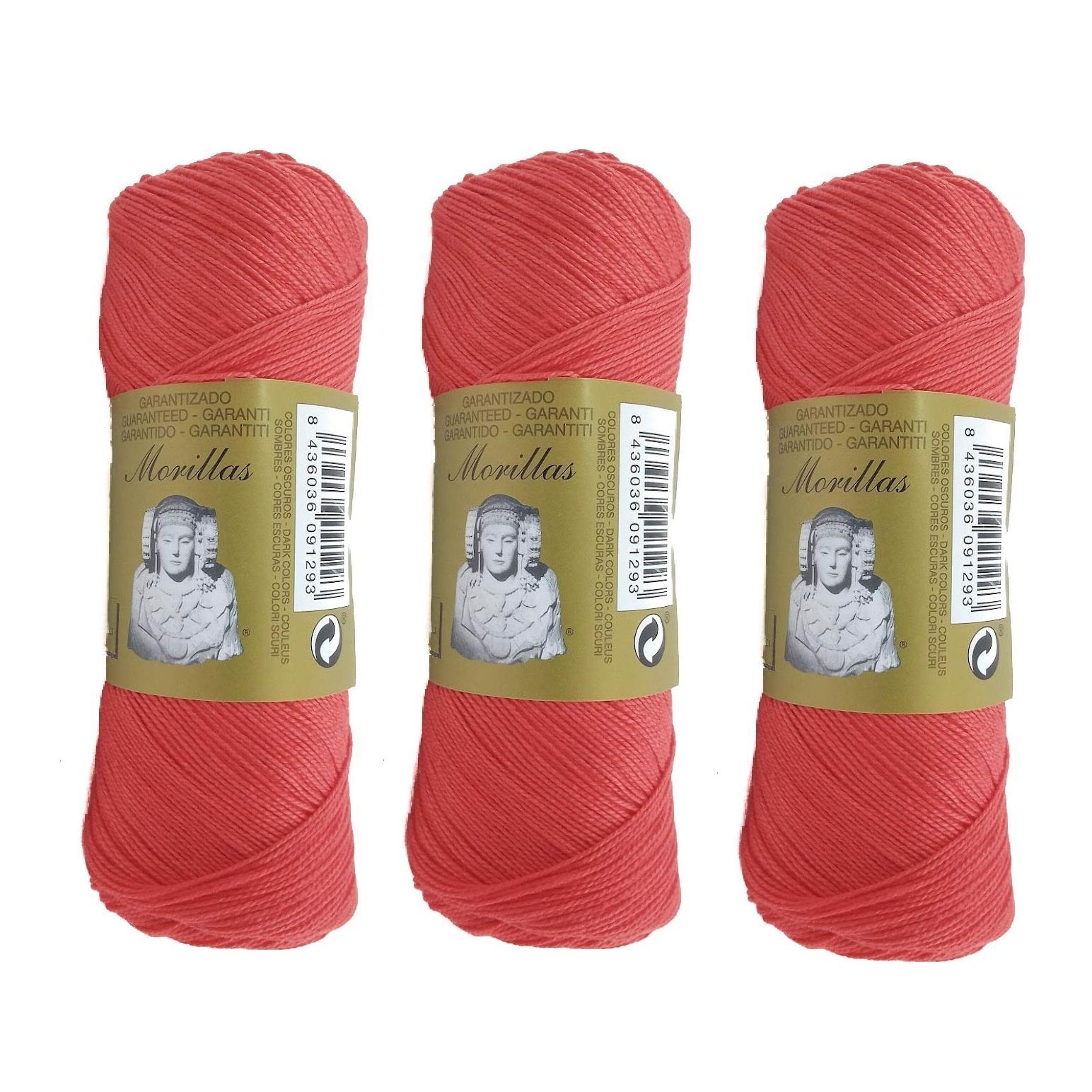 MORILLAS 3pcs Perlés en 5, 8 ó 12 a elegir - Hilo de Algodón para Ganchillo Hilado 100% Algodón para DIY y Tejer a Mano (1u*70 g), Enviado desde la fábrica en  España