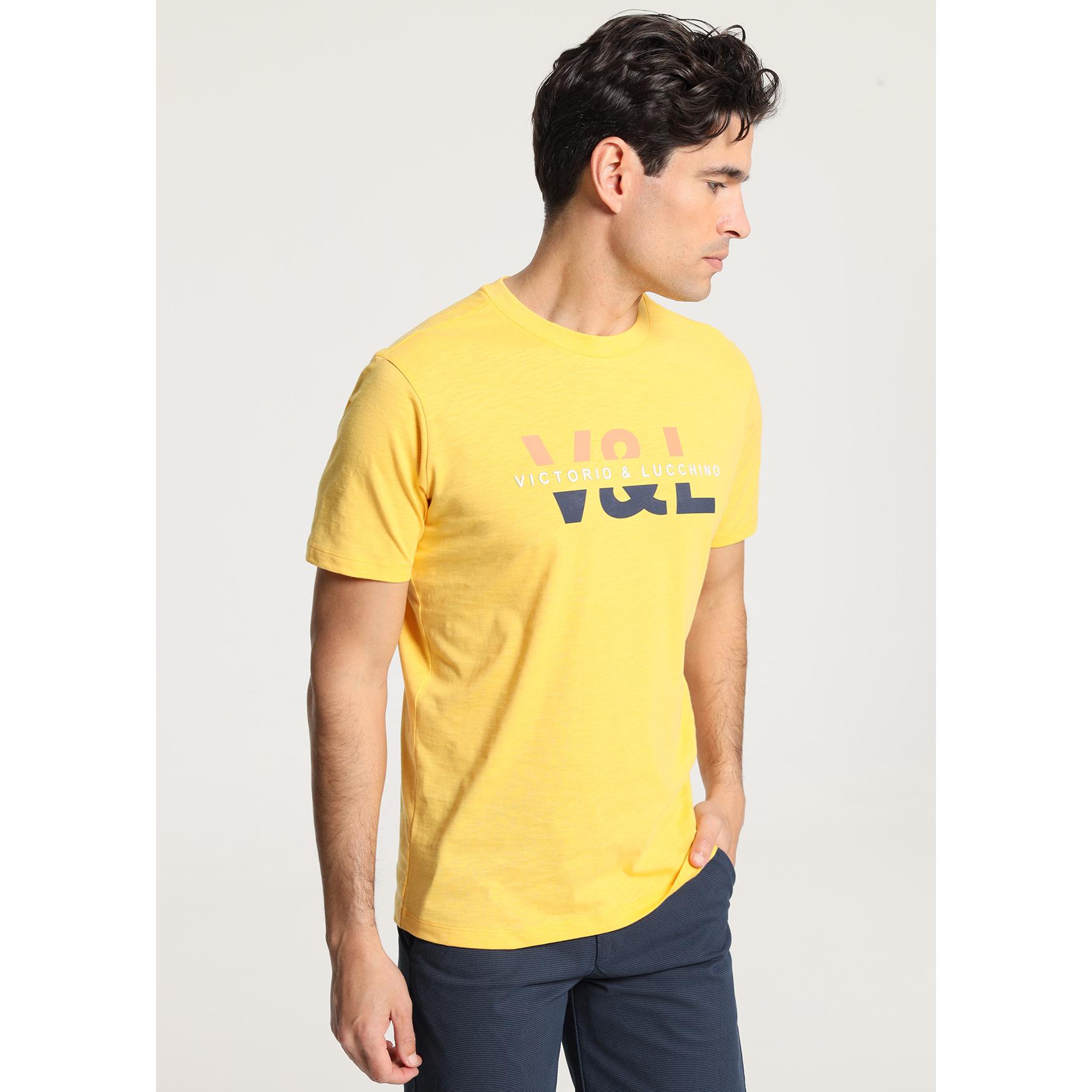 Victorio & Lucchino - Camiseta Gráfica Bordada Yellow