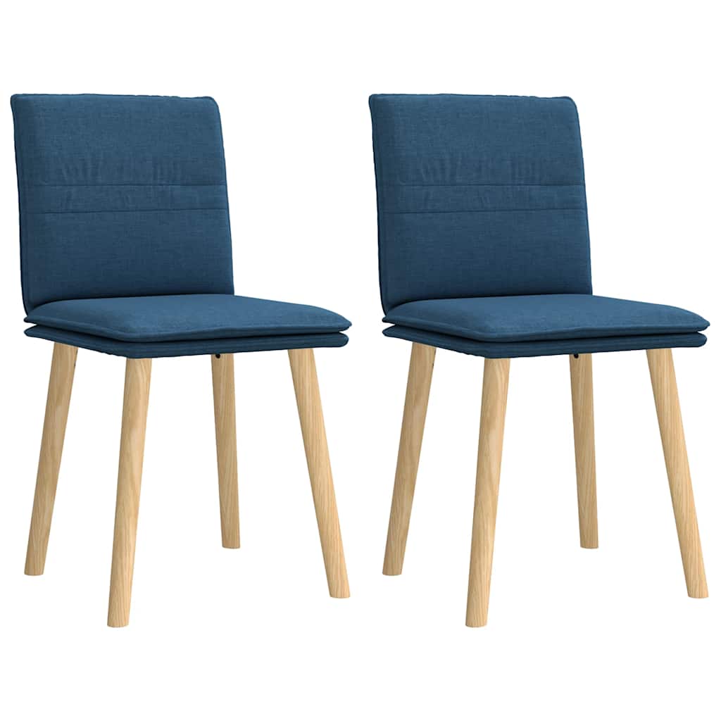 vidaXL Sillas de comedor giratorias 2 unidades tela 45 x 54 x 86 cm Multicolor