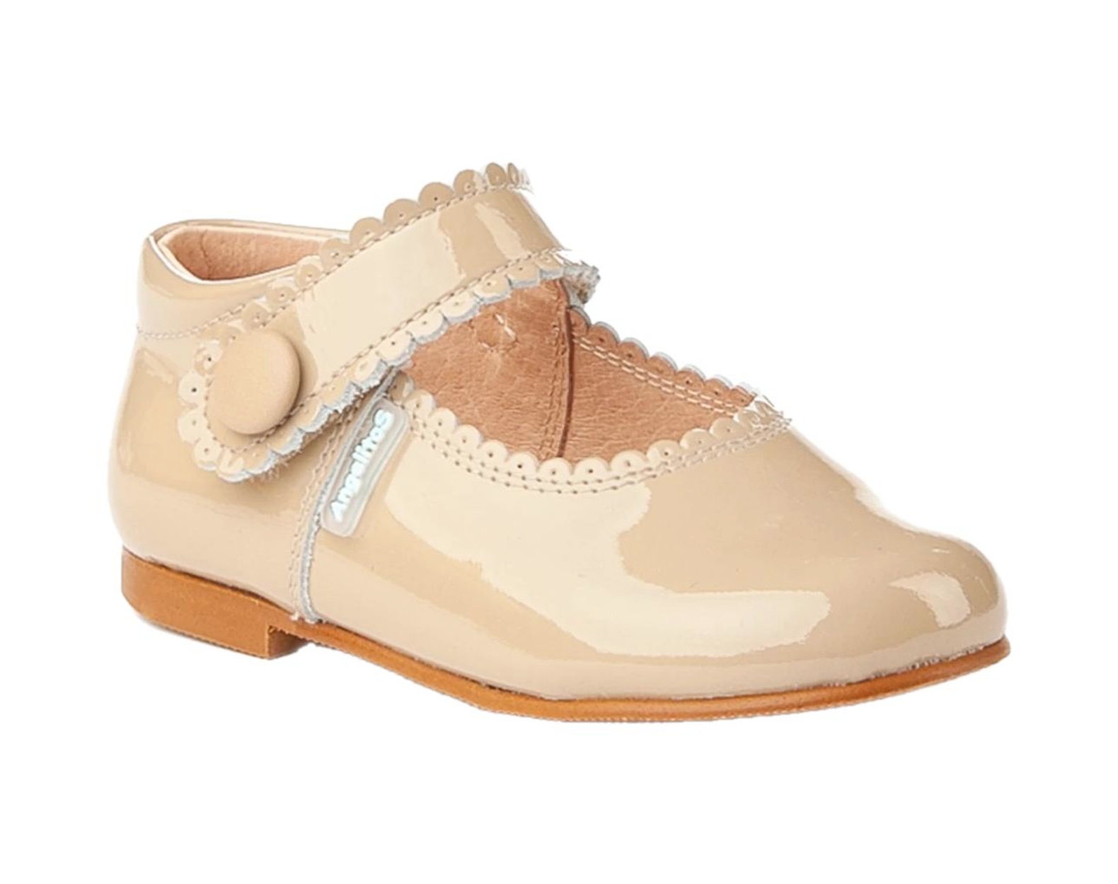 Angelitos 1502 MERCEDITAS CHAROL CON VELCRO Camel