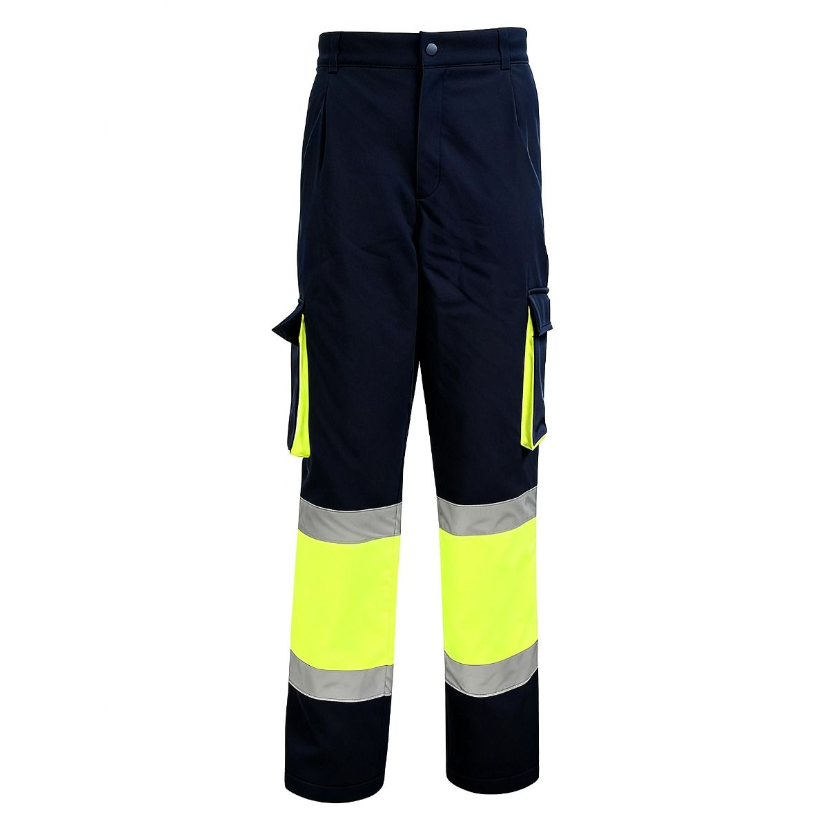 Pantalón Reflectante Softshell Stretch Workfit | 310g, Impermeable 8000mm, Térmico, Tallas S a 3XL