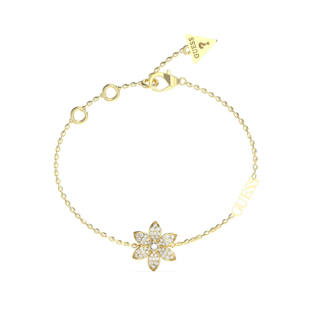 Guess Pulsera Mujer White Lotus De Acero Dorado Jubb04144jwygs