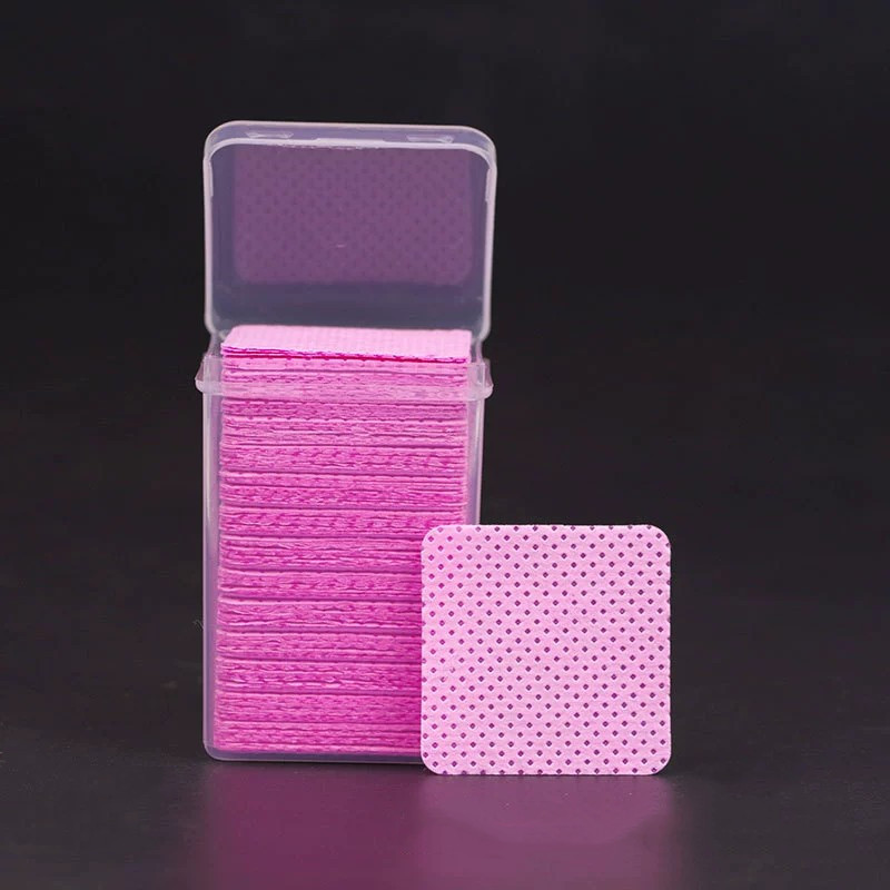 TK 200Pcs Algodón De Limpieza Para Uñas Sin Residuos Rosa Lint-Free Eliminador De Esmalte De Uñas Para Manicura Y Maquillaje