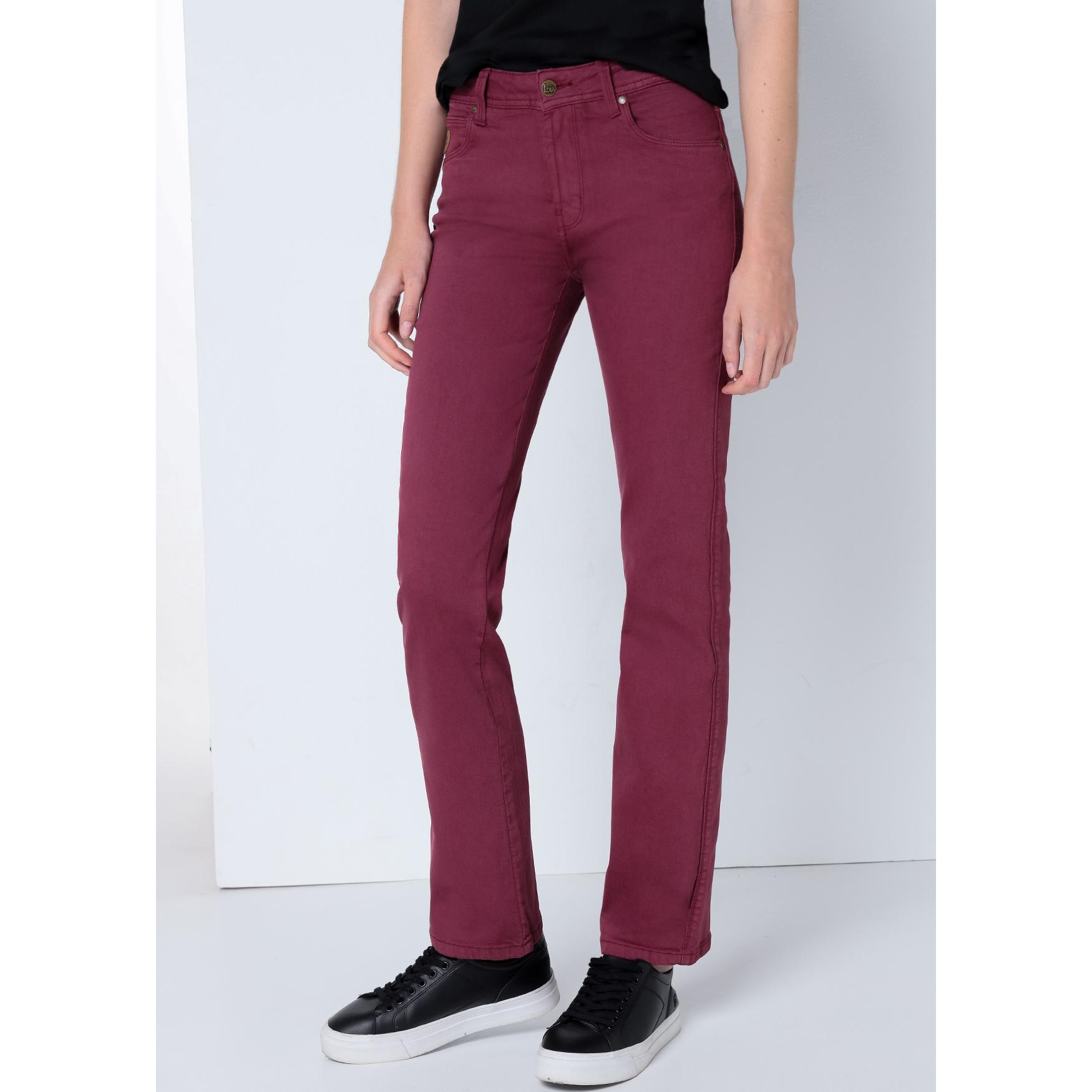 LOIS JEANS - Pantalon color Tiro bajo- Recto- Tallaje en Pulgadas
