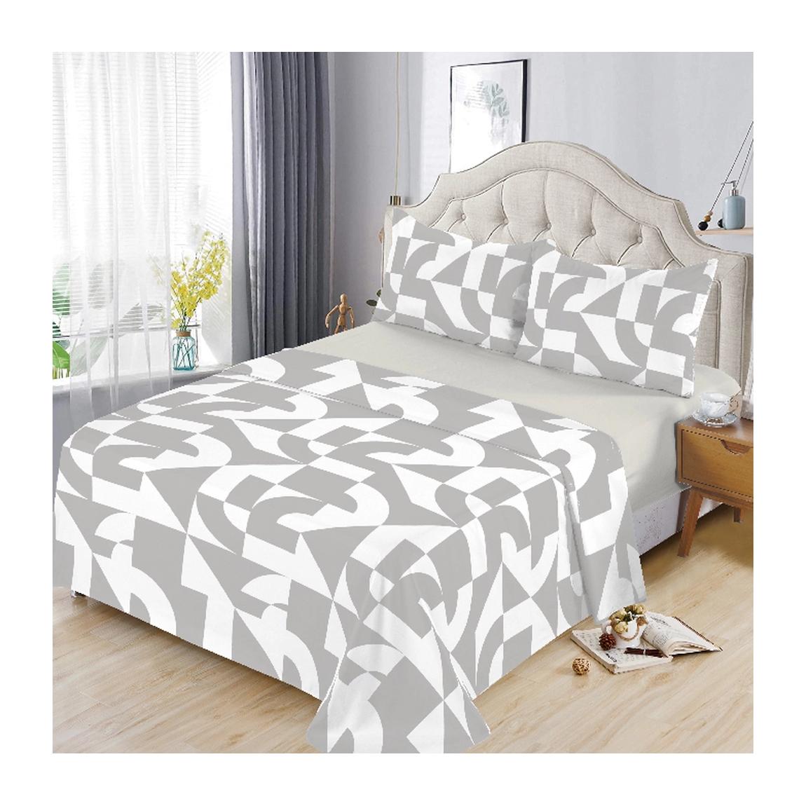 PLUSHOME Juego de Sábanas de Microfibra de Poliéster Suave Hasta 5 Piezas Tapa, Sábana Bajera y Fundas de Almohada Cama 90 160x260, 135 210x260, 150 230x260 Cm 180 250x270 Cm - Suavidad Duradera - Fácil Cuidado - Resistencia a las Manchas