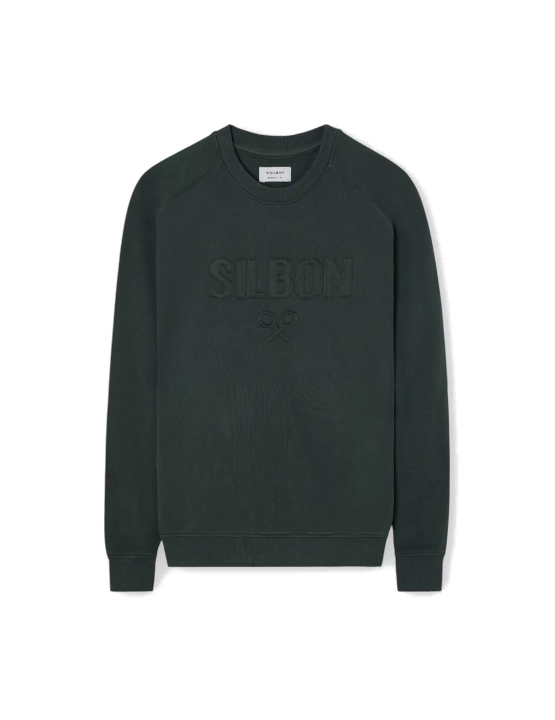 SILBON SUDADERA VERDE KHAKI PATCH