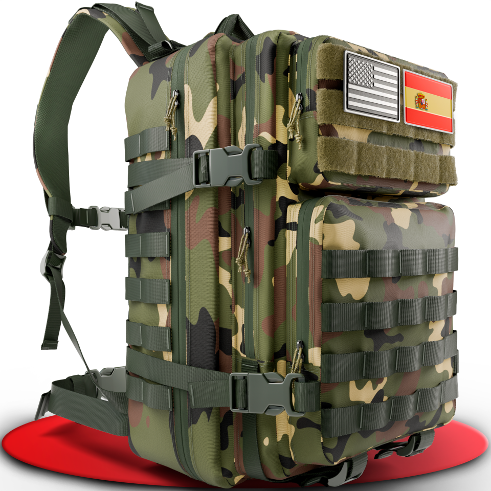 SPARTANFY Mochila Crossfit Táctica Militar Resistente para Gimnasio con Soporte de Carga Pesada y Gran Capacidad Ideal para Montañismo y Senderismo