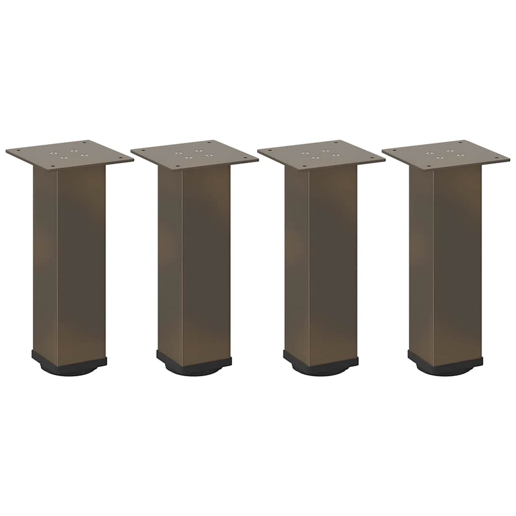 vidaXL Patas para mesa de centro (4 unidades) 30-32 cm, acero