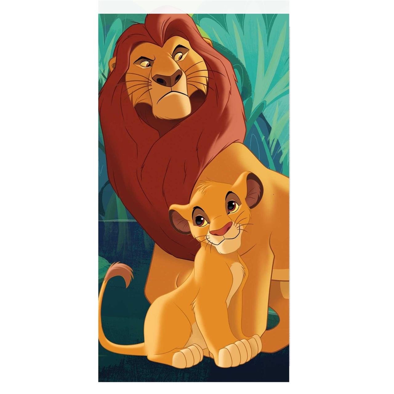 Toalla para Playa Piscina Rey Leon Disney Oficial 70x140cm infantil de microfibra para niños