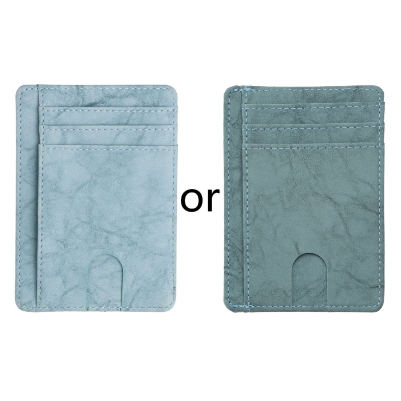 OmHome RFID Blocking Wallet Business Card Cover for Case Super Thin Men Leather Credit Card Holder