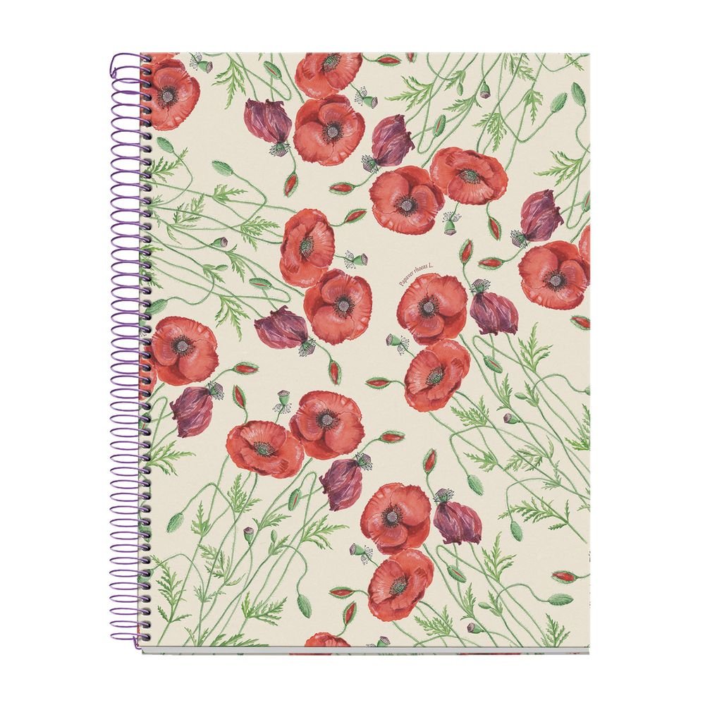 MIQUELRIUS CUADERNO A4 80 H HORIZONTAL 90 ENTREDOS PAPAVER RHOEDAS ENTREDOS 30x23x2 Cms.