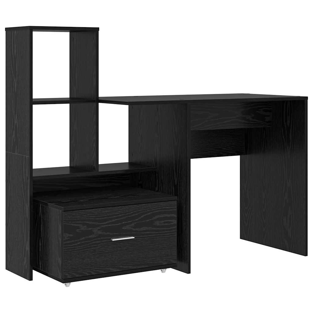 vidaXL Escritorio Madera de ingeniería 131,5 x 50 x 106,5 cm Multicolor
