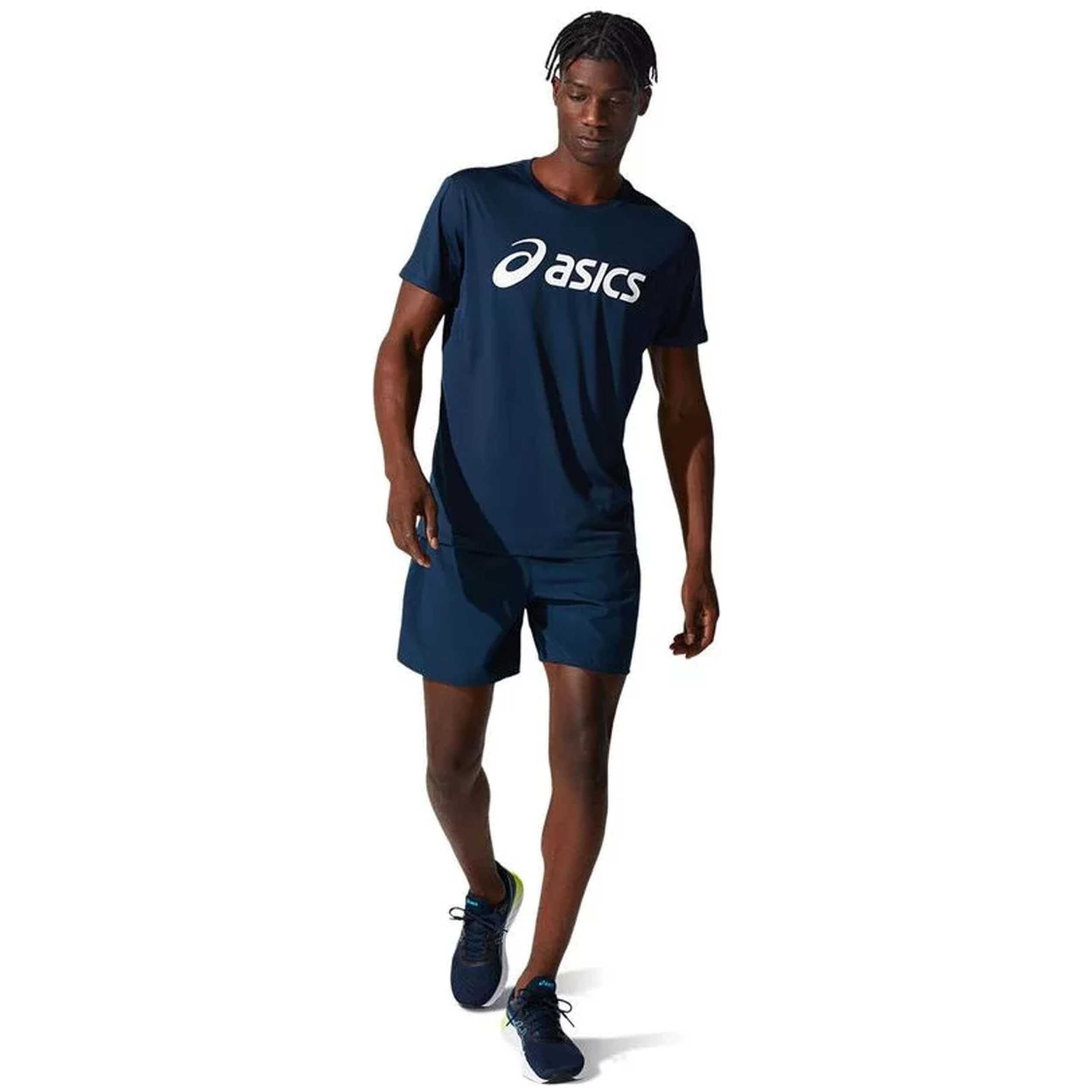 Camiseta de Manga Corta Asics Core para hombre en color azul