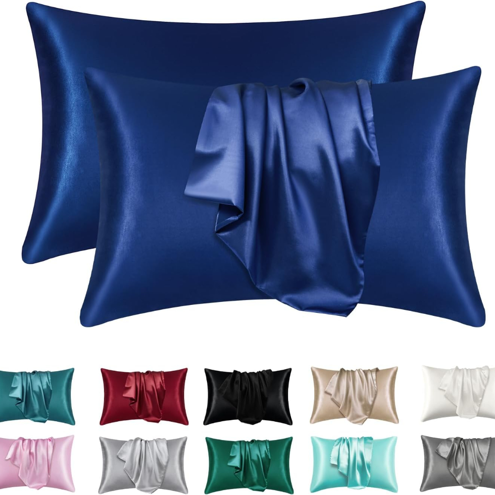 TK 2pcs Fundas De Almohada De Satén Seda Para Cabello Y Piel Coral Tamaño Estándar Super Suaves Fundas De Almohada Poliéster Sin Estampado Proveniente De Mainland China