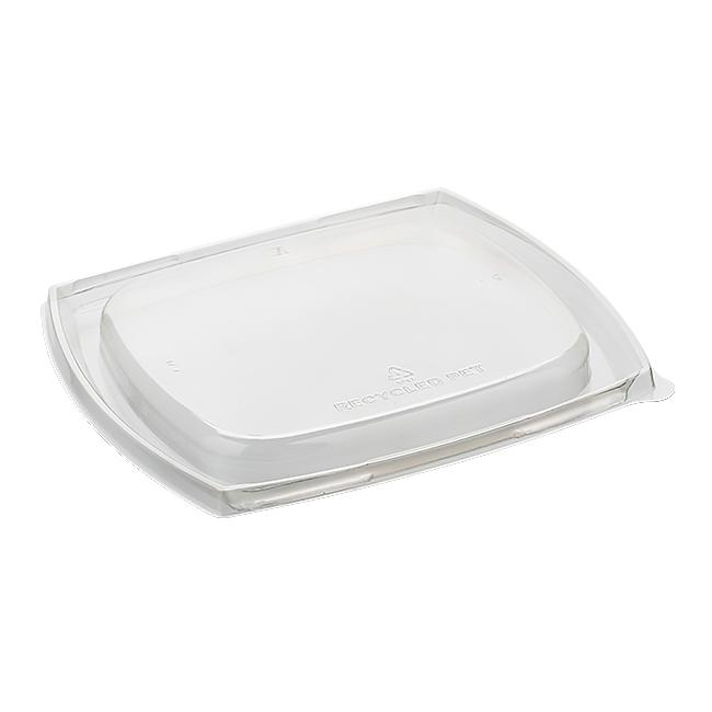 MONOUSO | Tapa Rectangular rPET para Ensaladera 19x16cm (300 Uds)