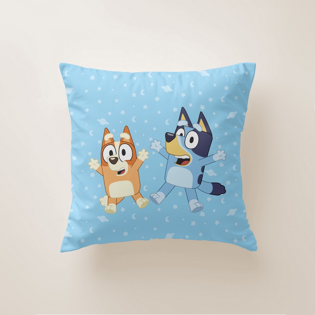 Cojín Infantil BLUEY 45x45 cm con Relleno – Funda Suave y Lavable