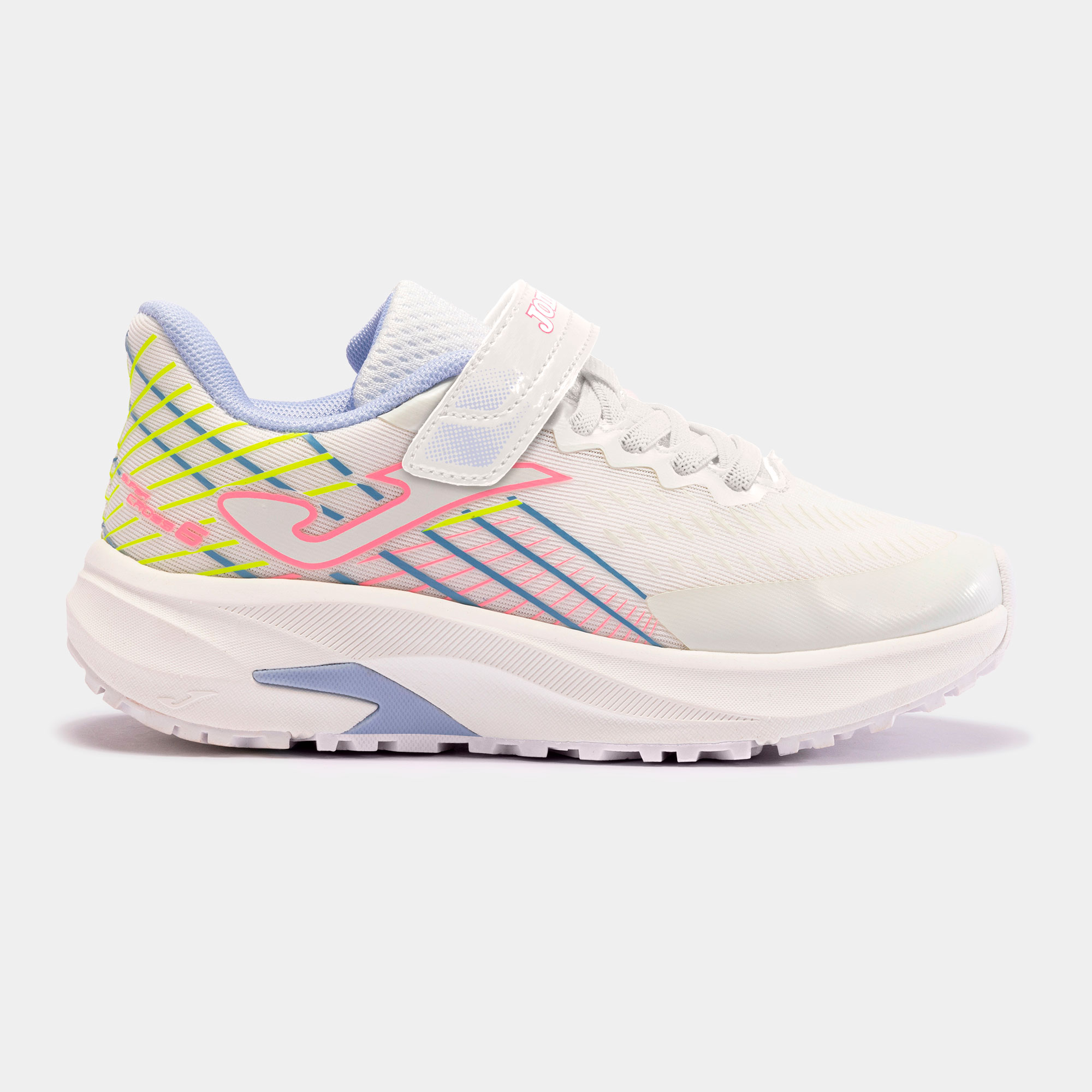 Shoes Deportivos marca Joma modelo Jr2402 Super Cross para niñas en color blanco