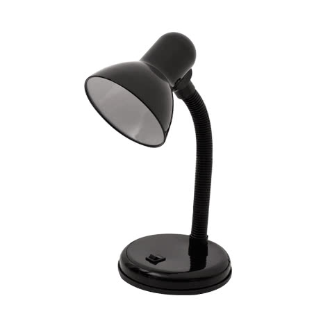 BEL AIR HOME - Flexo de escritorio ICARO con interruptor ON/OFF, fabricado en metal, ideal para estudiar y trabajar sin fatiga visual, luz E27 ajustable en cualquier dirección