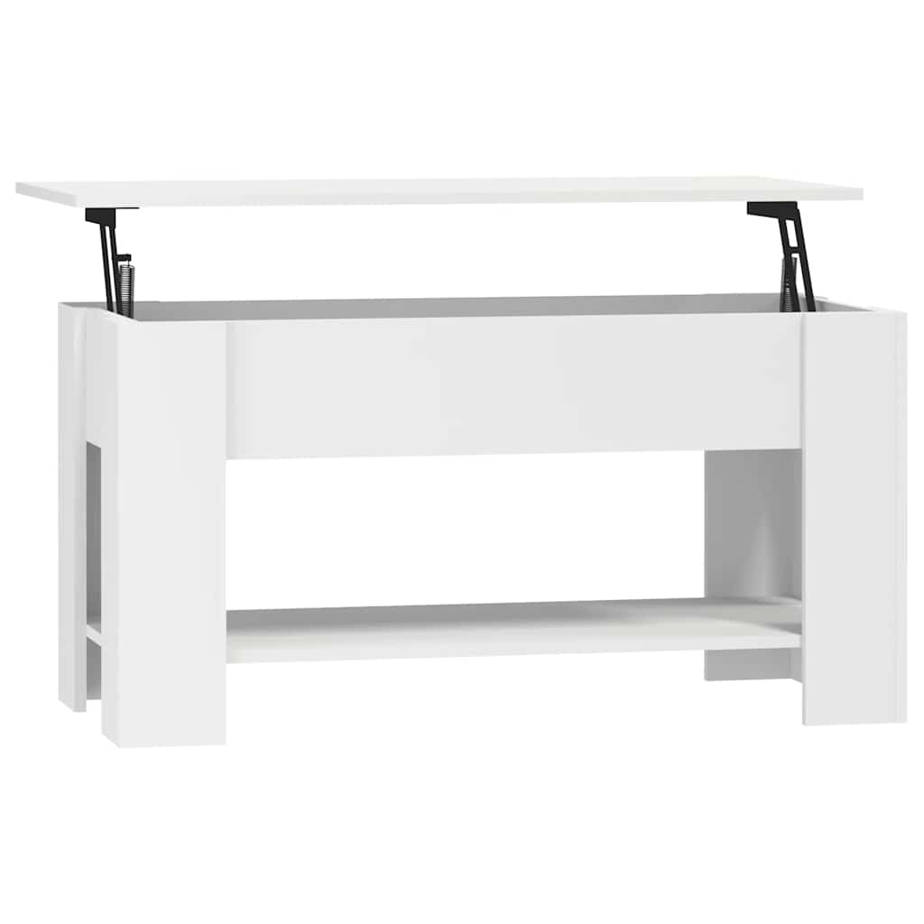 vidaXL Mesa de centro madera de ingeniería blanco 101x49x52 cm