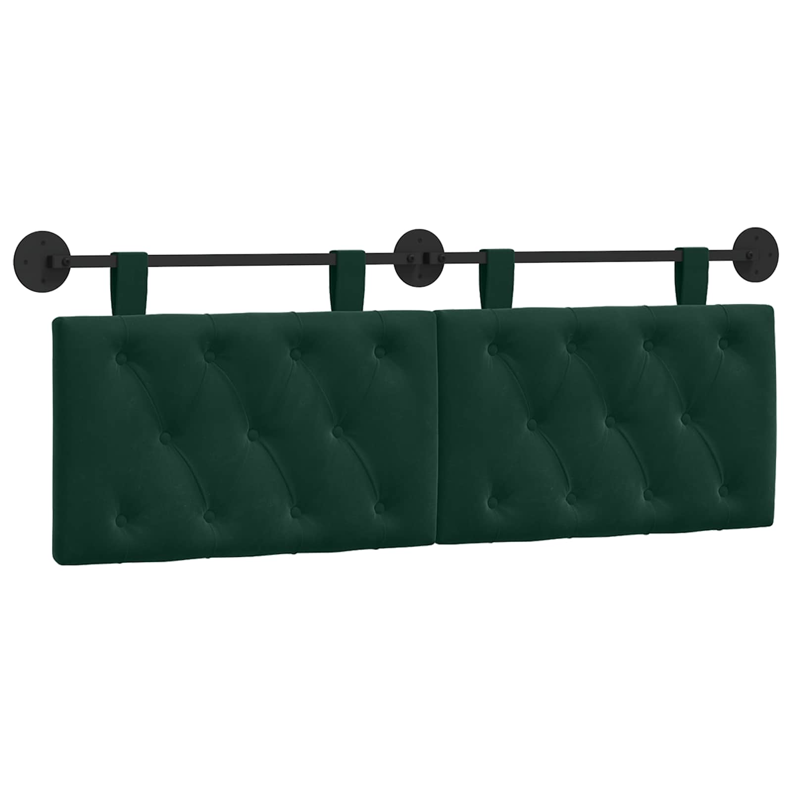 vidaXL Cabecero colgante Terciopelo 150 x 55 x 7 cm Multicolor