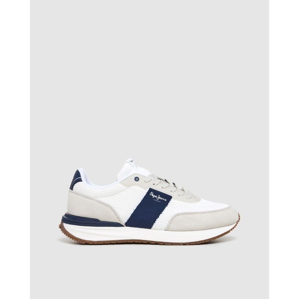 PEPE JEANS PMS60039 BUSTER KNIT M Zapatillas Bajas Hombre Blanco