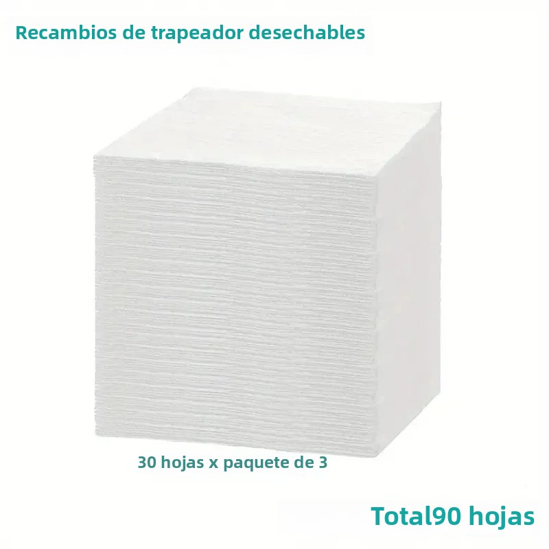 TK Juego De Mopa Eléctrica Para El Hogar Con Mango Plegable Y Papel De Vacío Desechable Herramienta De Limpieza Para Piso Material De Microfibra Y Aluminio