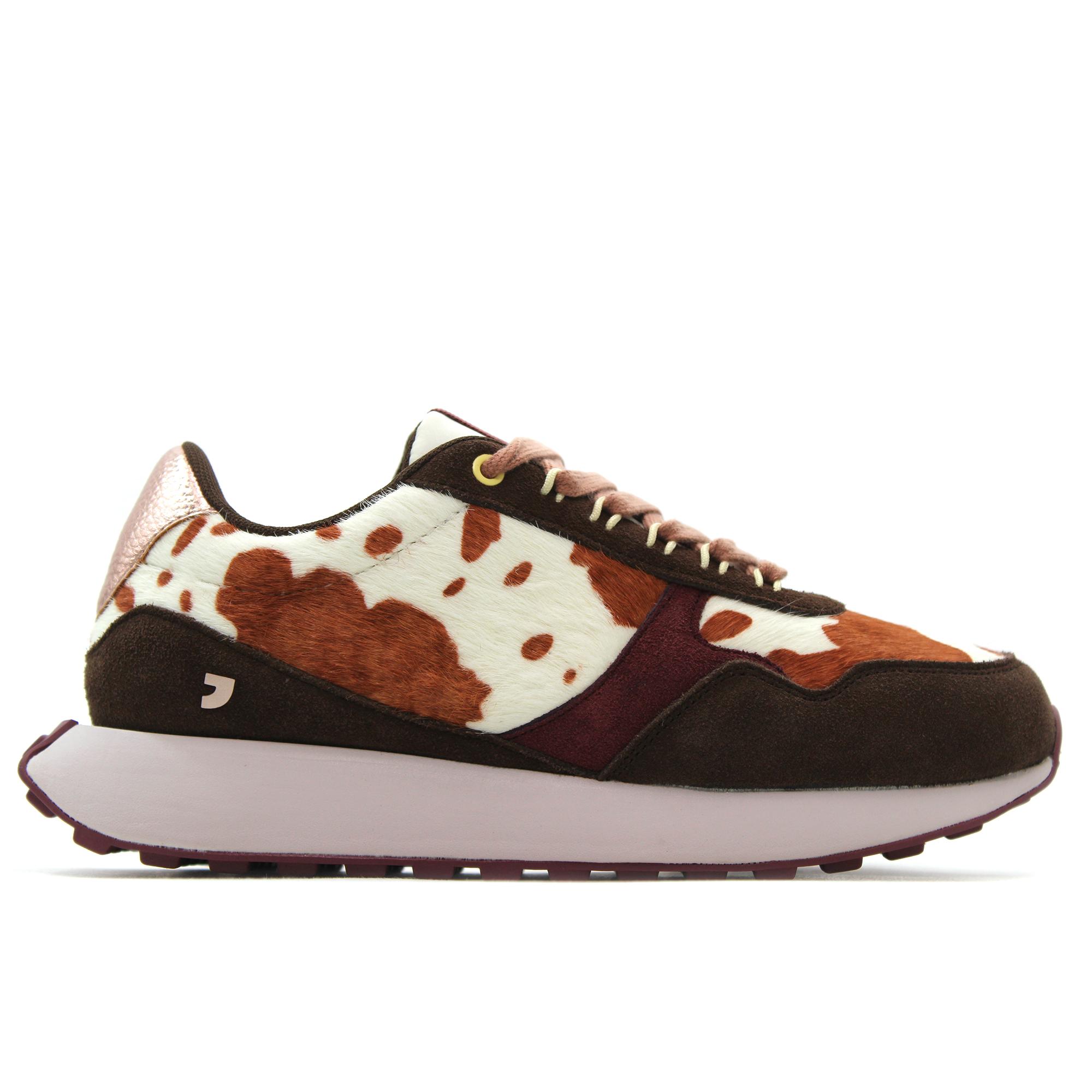 Gioseppo 77012 Zapatillas,sneakers con cordones,piel,ante,serraje,nobuk,deportivas,animal print,vaca para señora