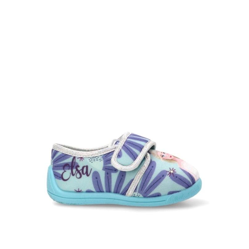Zapatillas Casa Casa Y Zapatilla Cerrada Leomil - Niña - Suela Plana - Modelo Fz014339 - Color Azul