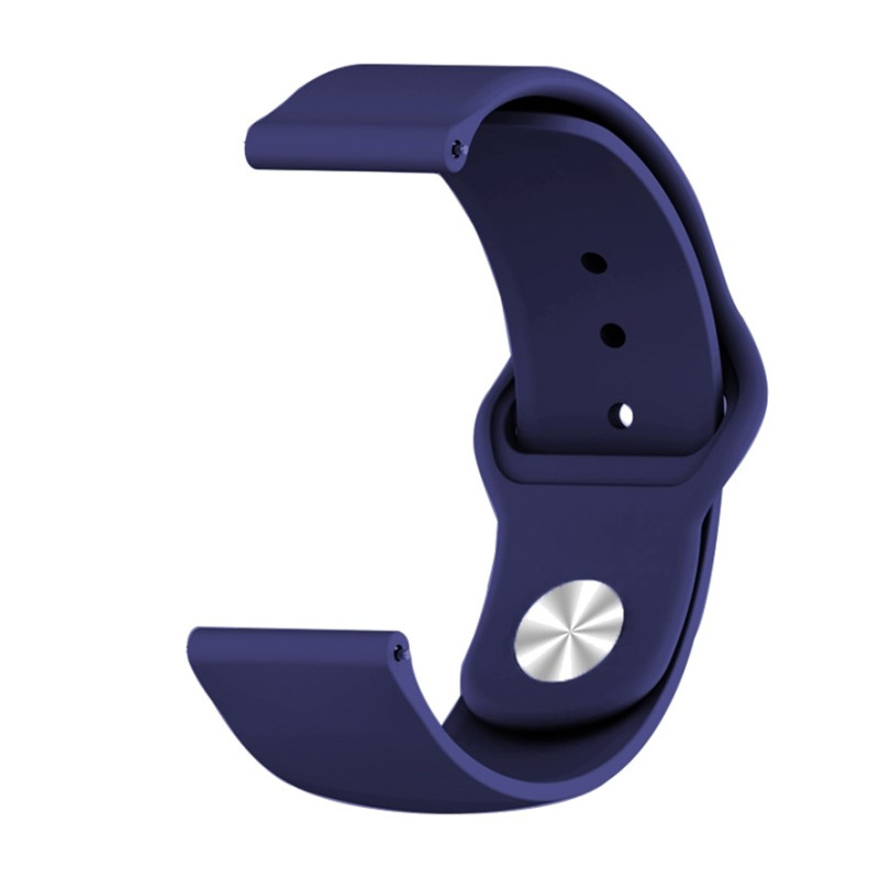 CORREA RELOJ COMPATIBLE CON SAMSUNG XIAOMI GARMIN HUAWEI 22MM BOTON AZUL OSCURO