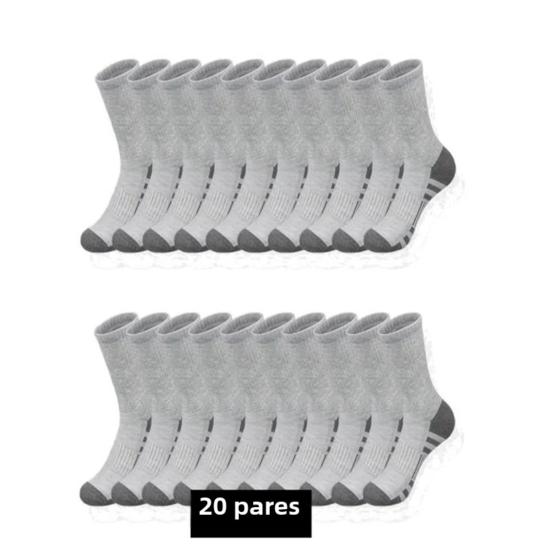 OmHom Calcetines Clásicos Para Hombre Anti-derrapantes Transpirables Deportivos Para Correr Y Baloncesto Pack De 10/20/30 Pares