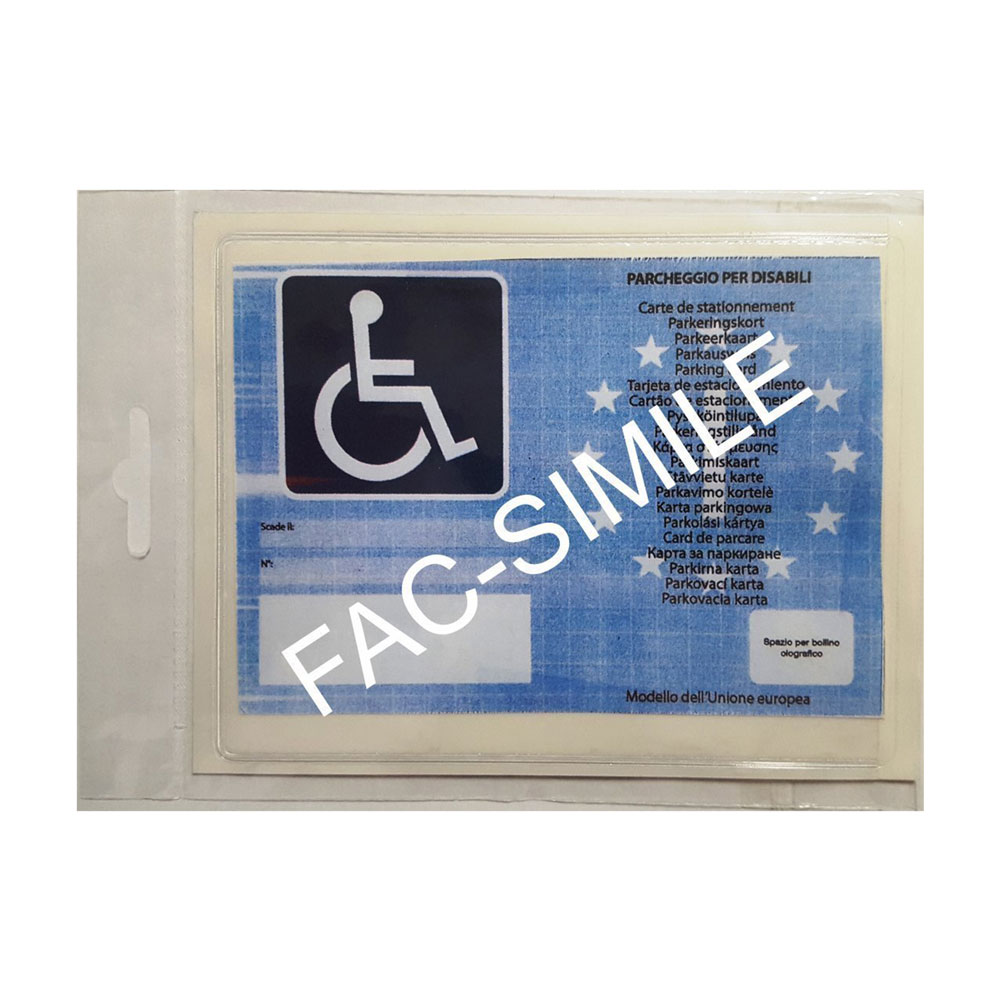 Bolso de estacionamiento para discapacitados, 12x16 cm