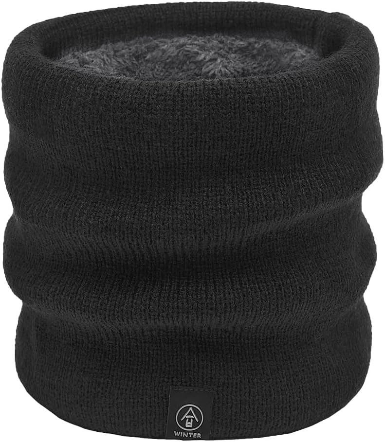TK Braga para Cuello Invierno Lana, Braga Cuello Hombre Mujer Gruesa, Bufanda Invierno para Hombre Mujer, Braga Termica Moto Clima Frío Calentador Cuello Lana, para Esqui Moto Ciclismo