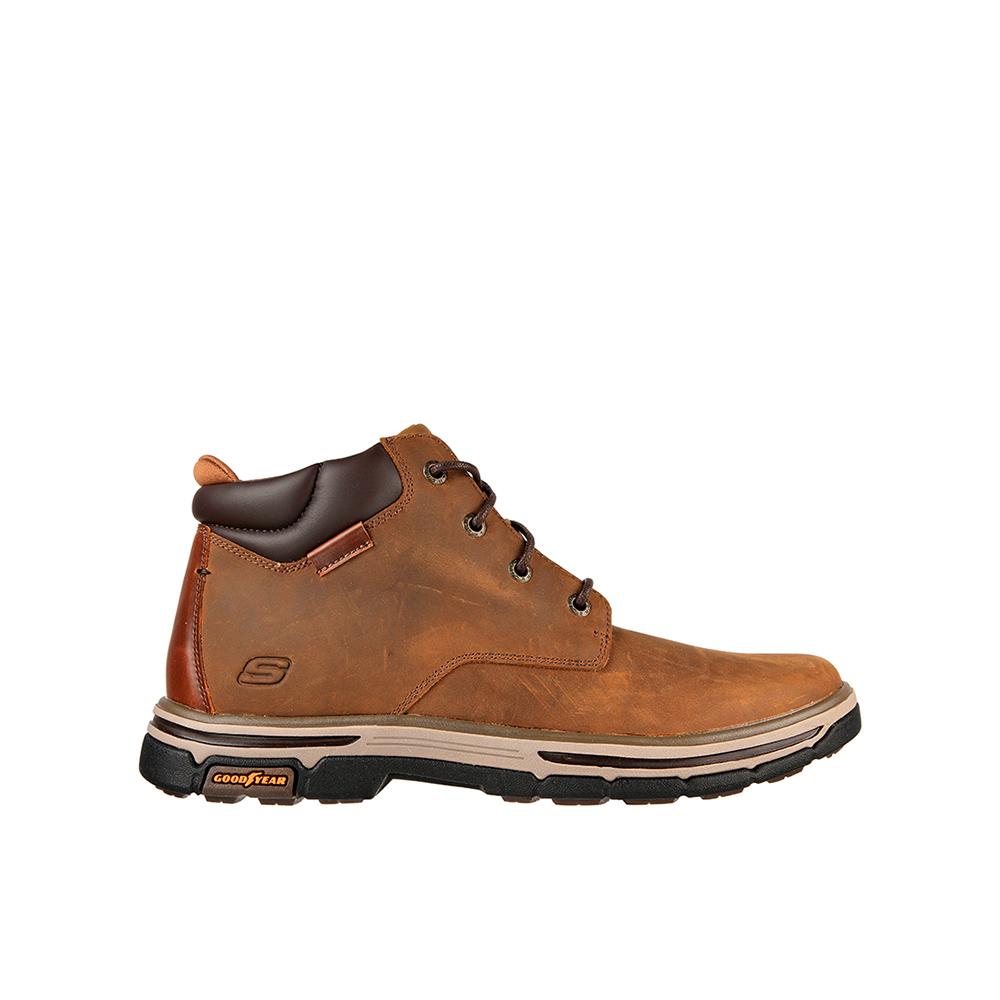 Skechers Segment 2.0 - Brogden Botines para hombre marrones en piel 85605