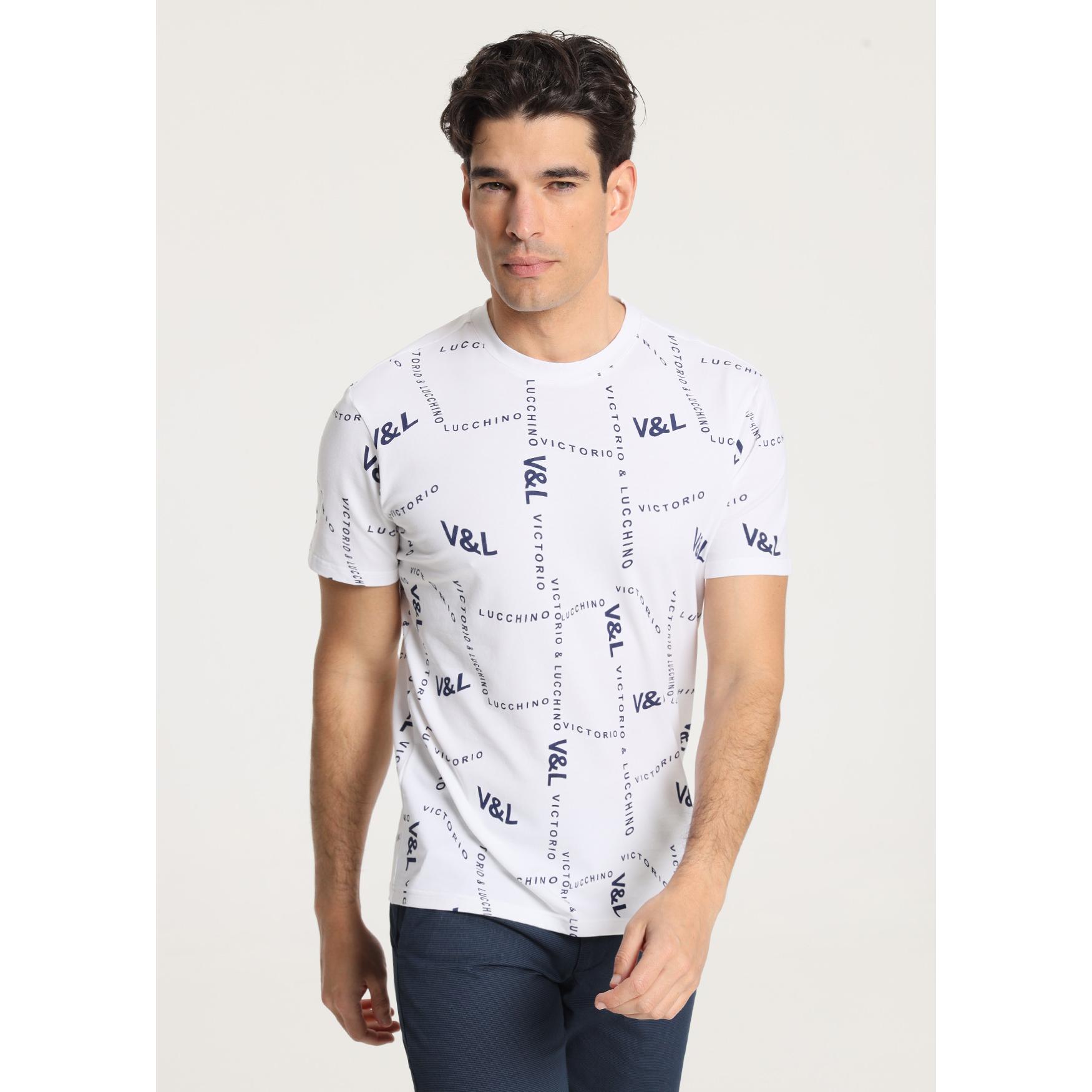 Victorio & Lucchino - Camiseta Full Print V&L White