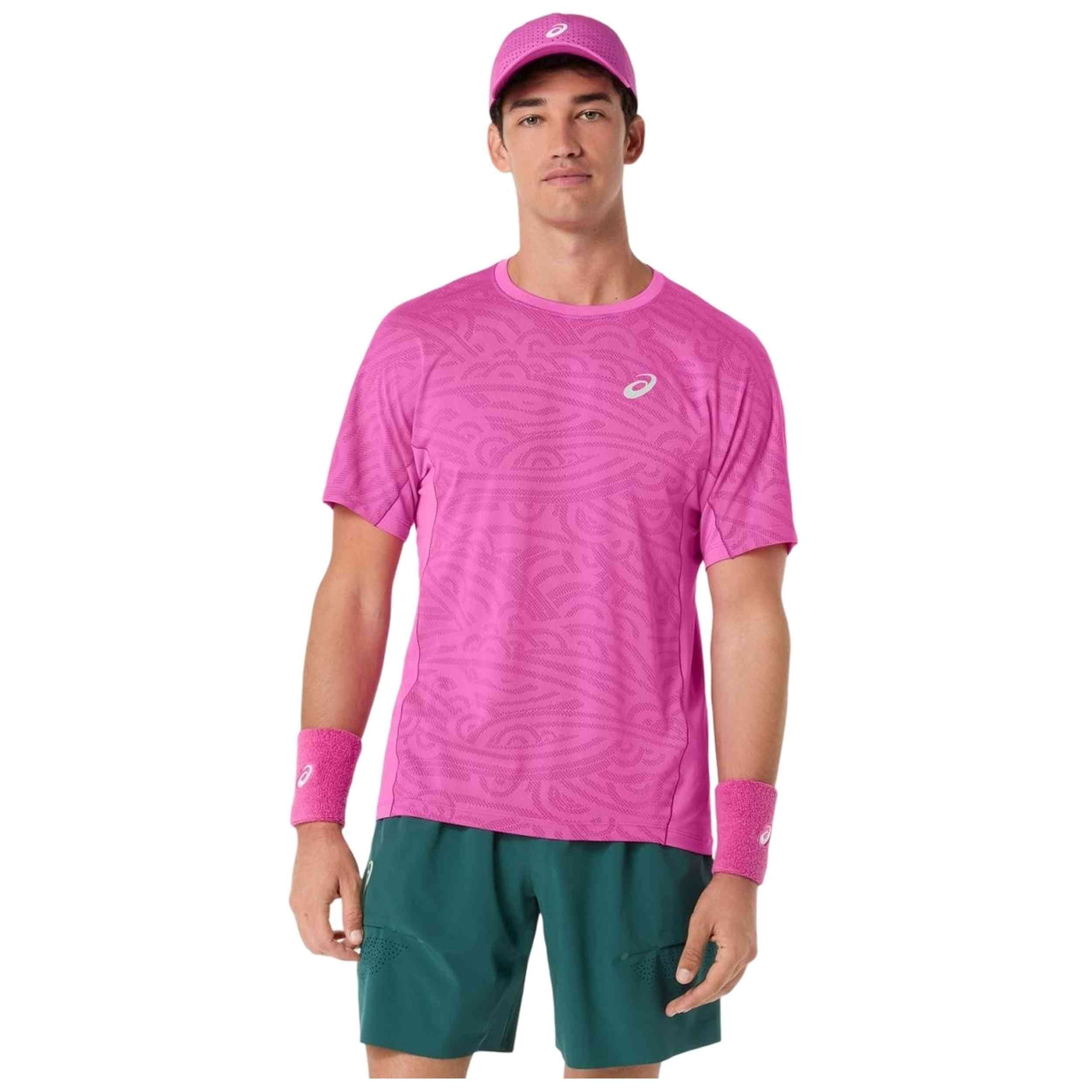 Camiseta De Manga Corta Asics modelo 2041A391-700 para Hombre en color Rosa
