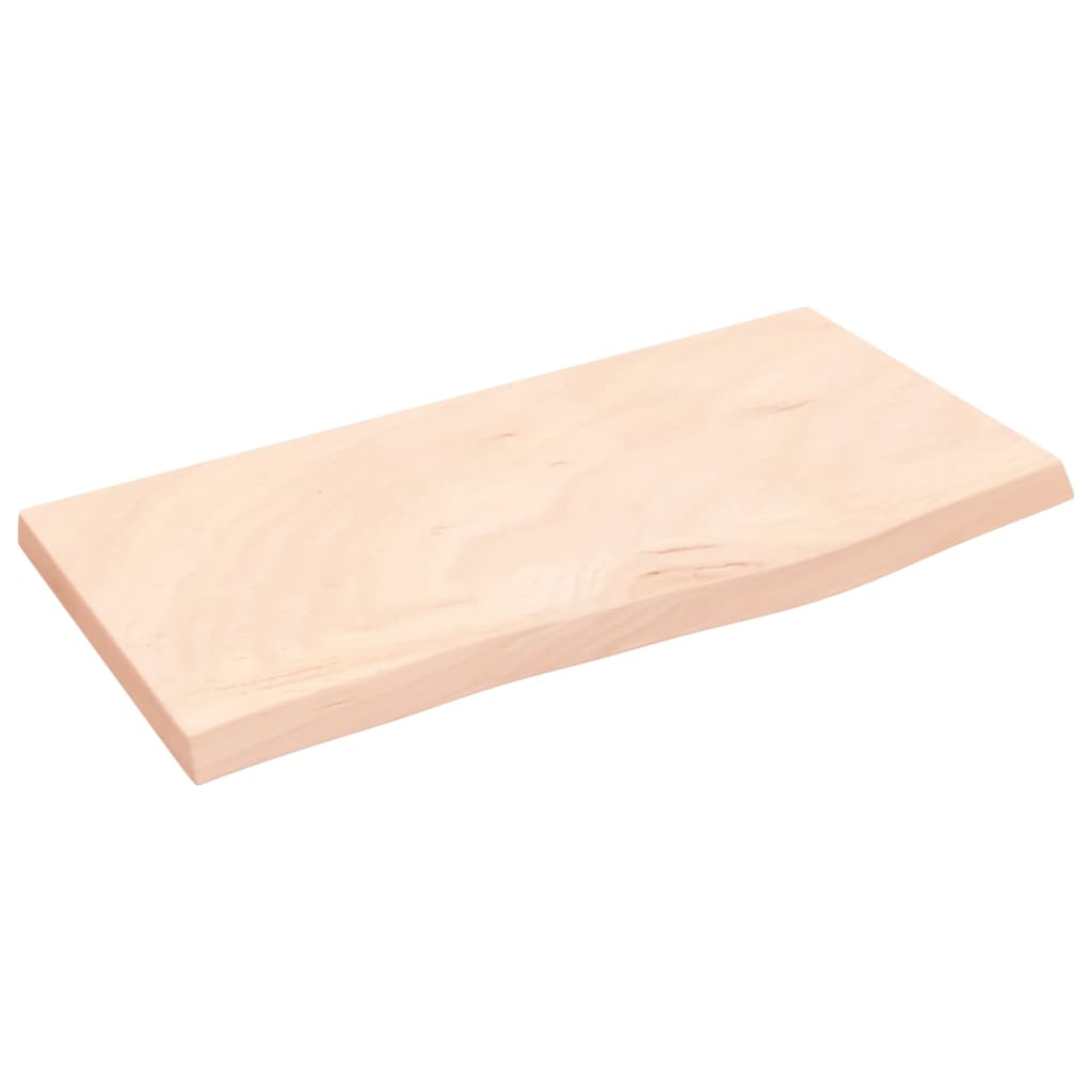 vidaXL Encimera de baño madera maciza sin tratar 60x30x2 cm
