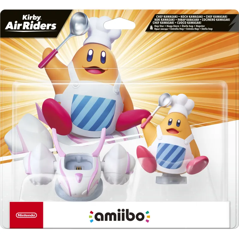 FIGURA AMIIBO COCINERO KAWASAKY & ESTRELLA HOP COLECCIÓN KIRBY AIR RAIDERS NINTENDO SWITCH 2 NINTENDO SWITCH