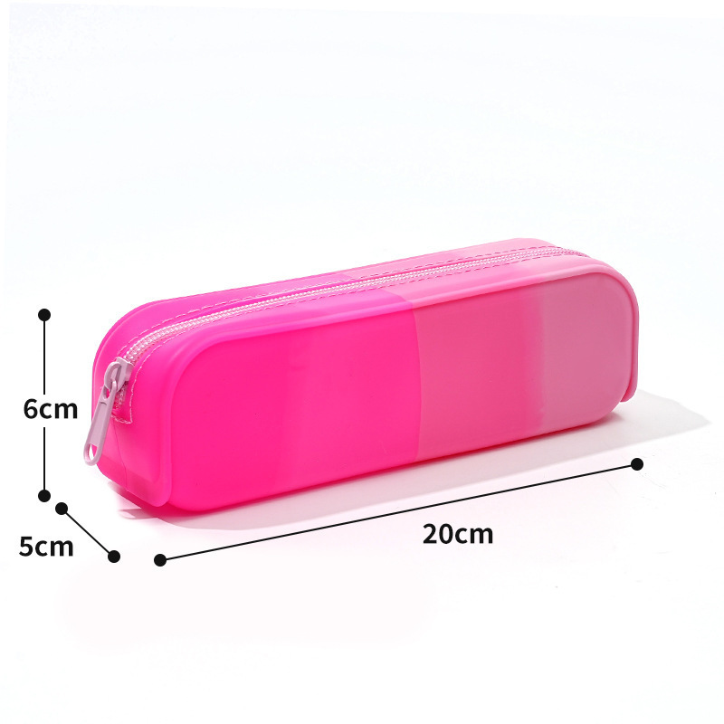 CA Estuche Escolar, Estuche portalápices, Estuche Multiusos. Estuches Colegio, Modern Estuches, Bolsa de portátiles Escolar, Estuches, Silicona, 18,5 cm de ancho x 7,5 cm de alto,