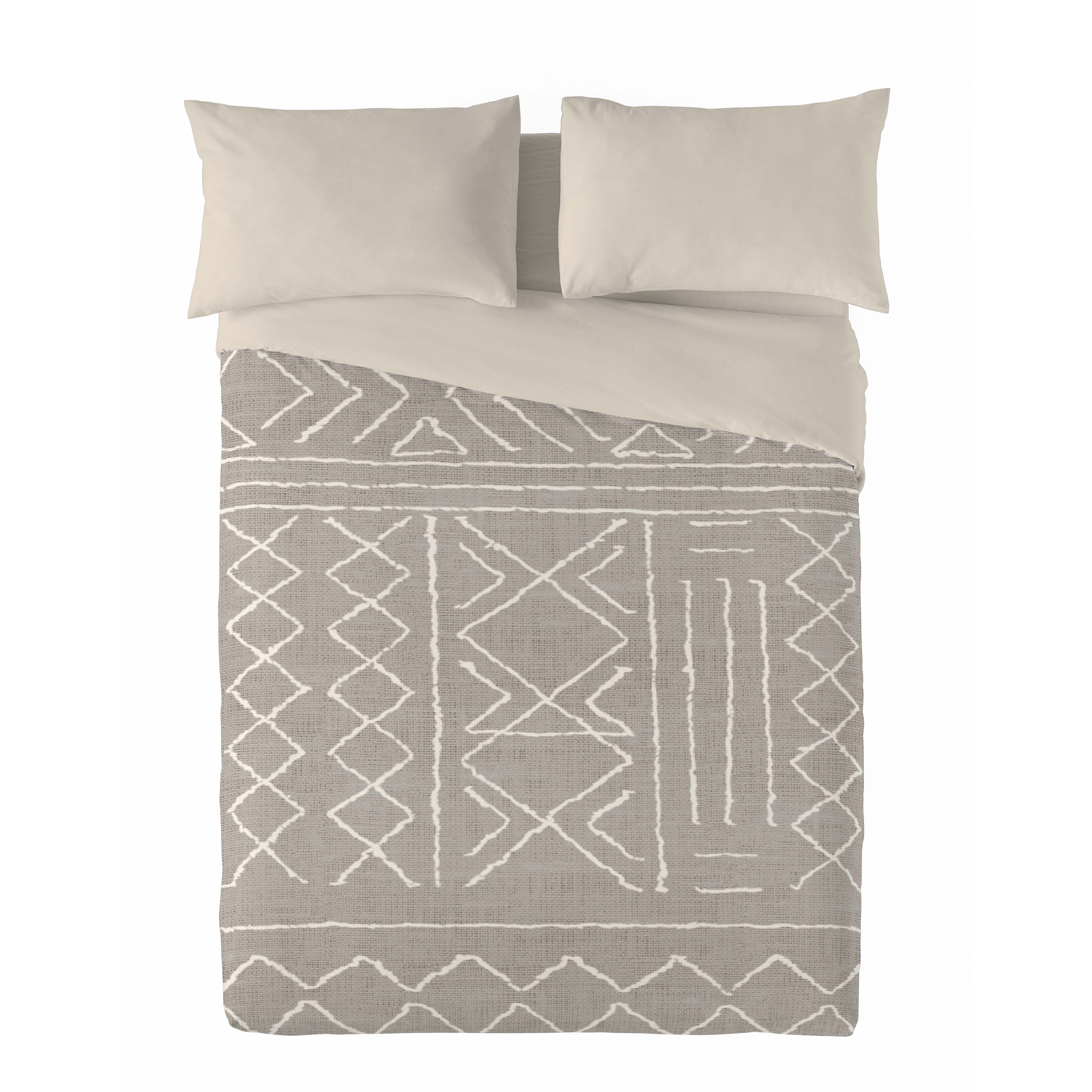SANDAL - Funda Nórdica Estampada - Algodón Extrasuave - Incluye 1 o 2 Fundas de Almohada - 6 Modelos diferentes - Modelos Geometricos - Cama 90/135/150/180 cm