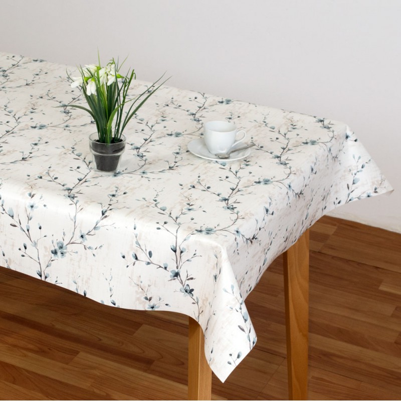 Mantel Hulehule Tex - PVC Estampado Impermeable Fácil de Limpiar Resistente a las Manchas - Kiev Turquesa