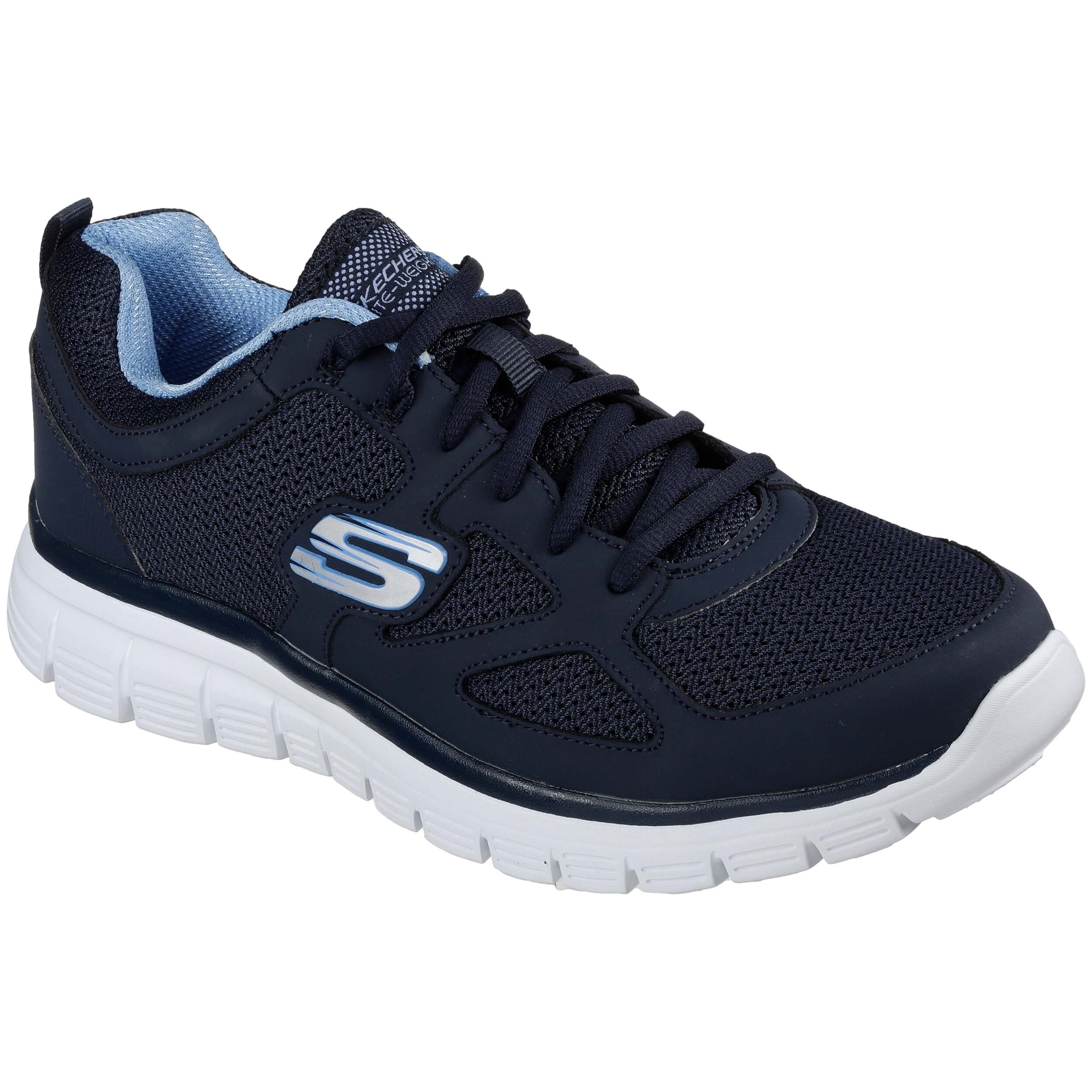 Zapatillas Skechers Burns- Agoura Hombre Navy Leather/ Mesh/ Trim