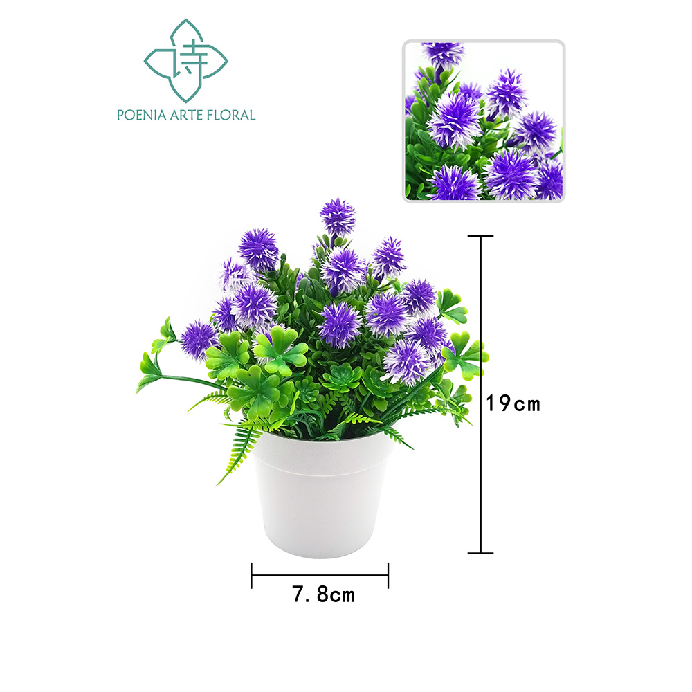 Poenia Arte Floral - Planta Bonsai Artificial en Maceta 2PCS - REF 630481 - Sin Necesidad de Cuidados